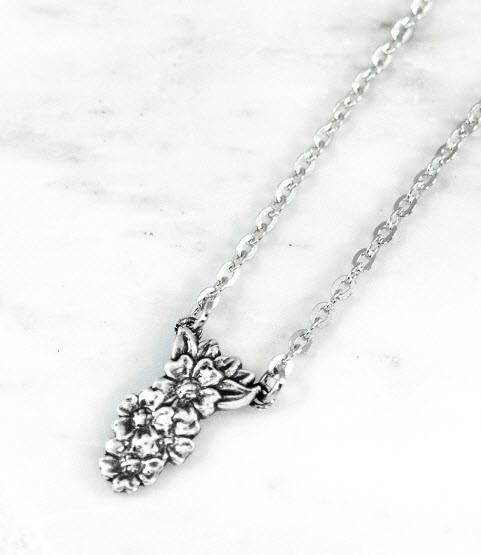 Geneva Silver Spoon Jewelry Necklace