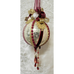 Gold and Burgundy Victorian Style Heirloom Ornament Round Shape