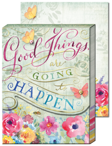 Good Things Decorative Pocket Note Pad-Roses And Teacups