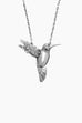 Hummingbird Sterling Silver Spoon Necklace-Roses And Teacups