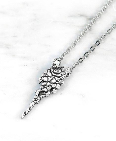 Iris Silver Spoon Jewelry Necklace