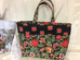 Jacobean Mosaic Tote-Roses And Teacups