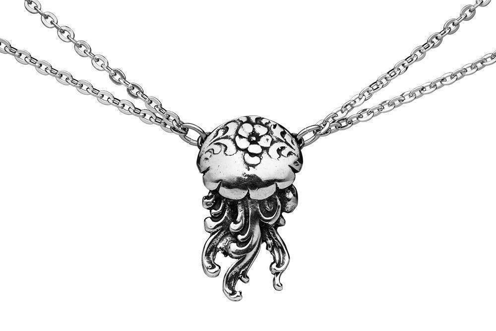 Jellyfish Silver Spoon Necklace