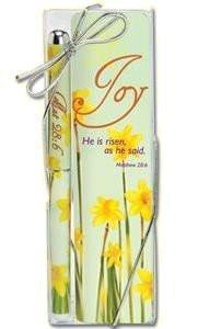 Joy He is Risen Easter Bookmark and Pen