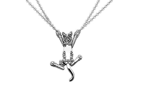 Kitten Silver Spoon Necklace - Only 1 Left!