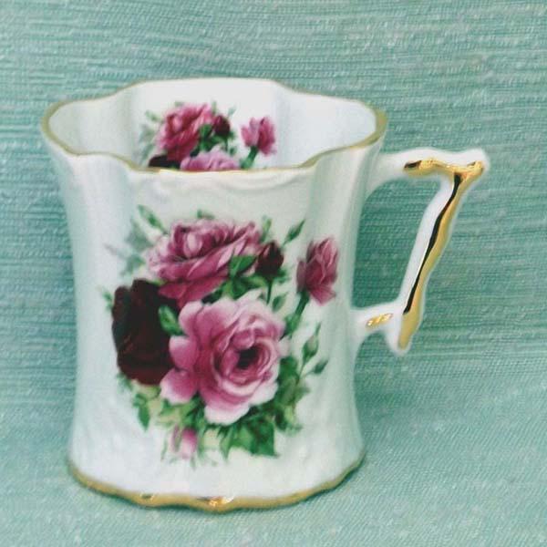 Ladies Victorian Tankards Floral Mugs Set of 2 - Summer Rose-Roses And Teacups
