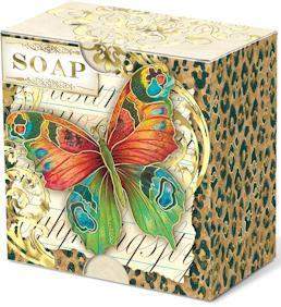 Leopard Butterfly Green Tea Gift Soap-Roses And Teacups