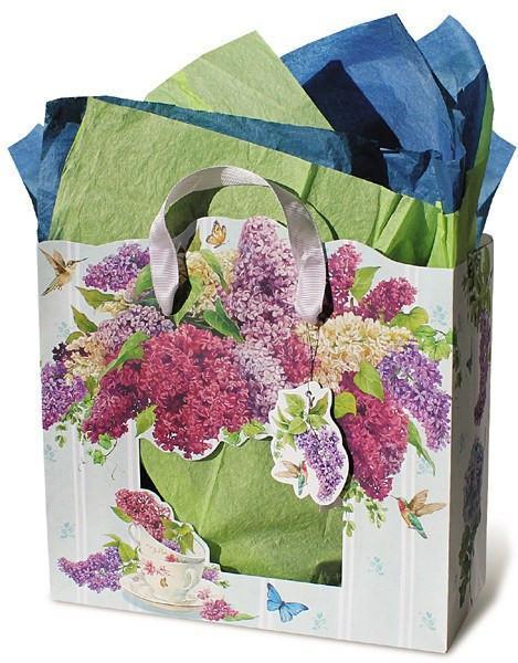 Lilacs Gift Bag-Roses And Teacups