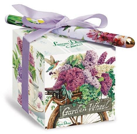 Lilacs Note Block-Roses And Teacups
