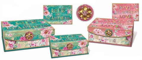 Lovely Letters Nested Trinket Boxes