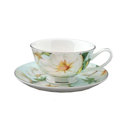 Magnolia Bone China Tea Cup-Roses And Teacups