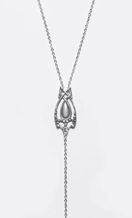 Marquis Silver Spoon Jewelry Y Necklace