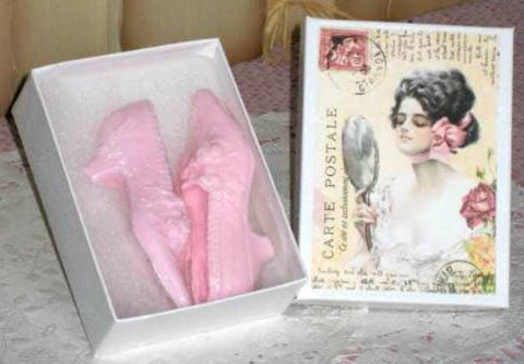 Mirror Mirror Victorian Shoe Soap Favors-Roses And Teacups