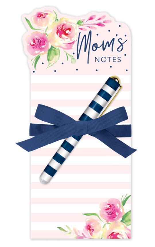 Mom's Notes Die Cut Notepad and Pen- 4 left!!!-Roses And Teacups