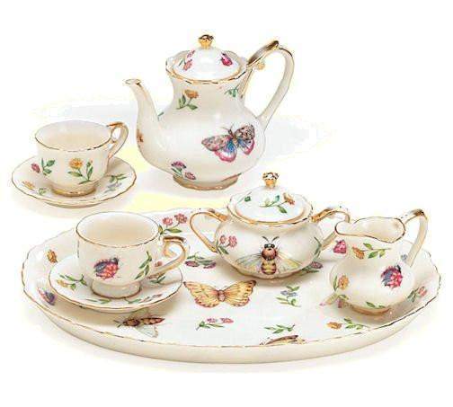 Morning Meadows Porcelain Tea Set-Roses And Teacups