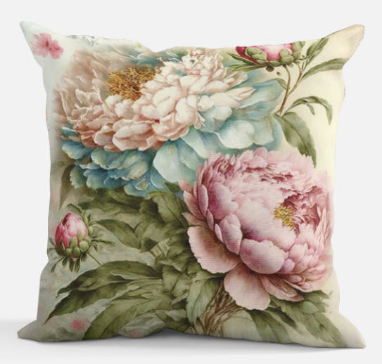 Peonies Accent Pillow
