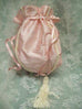 Pink Champagne Silk Dupioni Victorian Reticule Bridal Purse-Roses And Teacups
