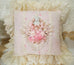 Pink Cherub Square Pillow - One of a Kind!-Roses And Teacups