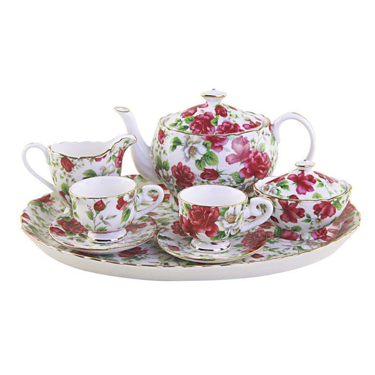 Pink Delight Girls Tea Set - FREE Tea Included!-Roses And Teacups