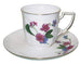 Pink Floral Demi Children's Porcelain Teacups And Saucers