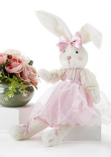 Pink Lace Bunny 17 inches