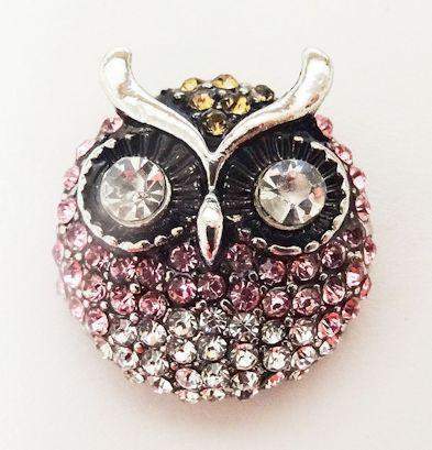 Pink Owl Snap Jewel