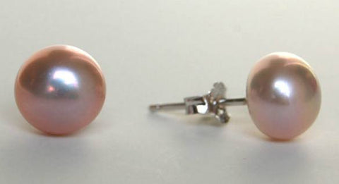 Pink Pearl 8mm Stud Earrings ES0025