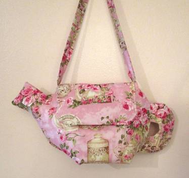 Pink Tea Time Teapot Shaped Purse - Only 2 Available!-Roses And Teacups