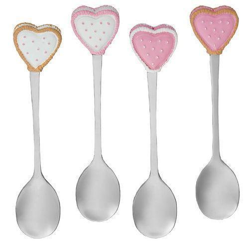 Heart Cookie Spoons Set of 4 - Only 1 Set Left-Roses And Teacups