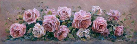 Pink and White Susan Rios Keepsakes 4 x 12-Roses And Teacups