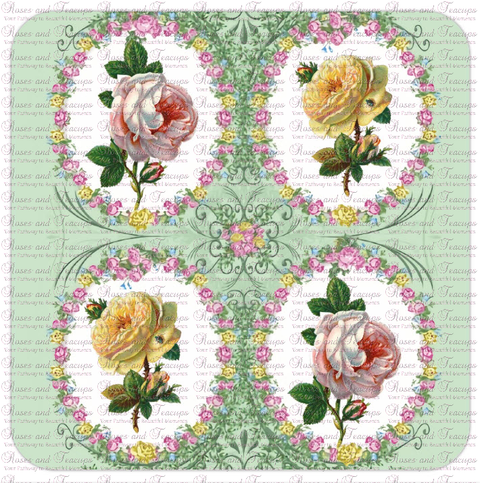 Pink and Yellow Roses Coasters
