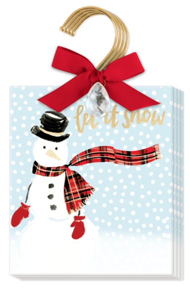 Playful Plaid Snowman Hanging Sachets