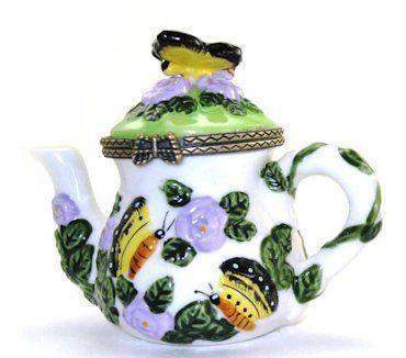 Porcelain Teapot Favor - Butterfly