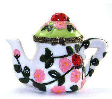 Porcelain Teapot Favor - Ladybug