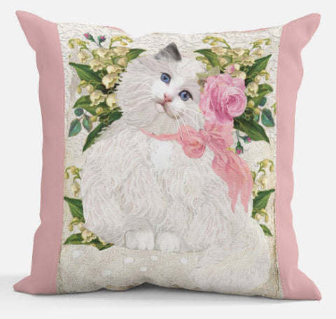 Pretty Kitty Accent Pillow