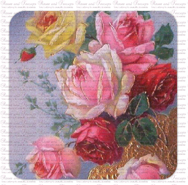 Rose Bouquet Coasters Set of 4