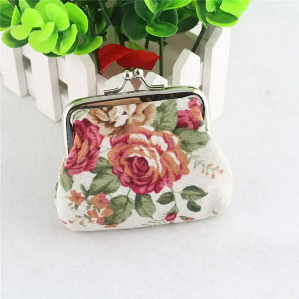 Rose Coin Purse-Roses And Teacups