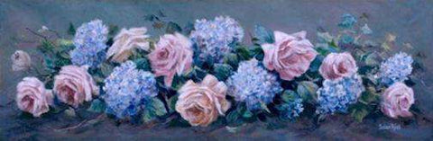 Roses and Hydrangeas Susan Rios Keepsakes 4 x 12