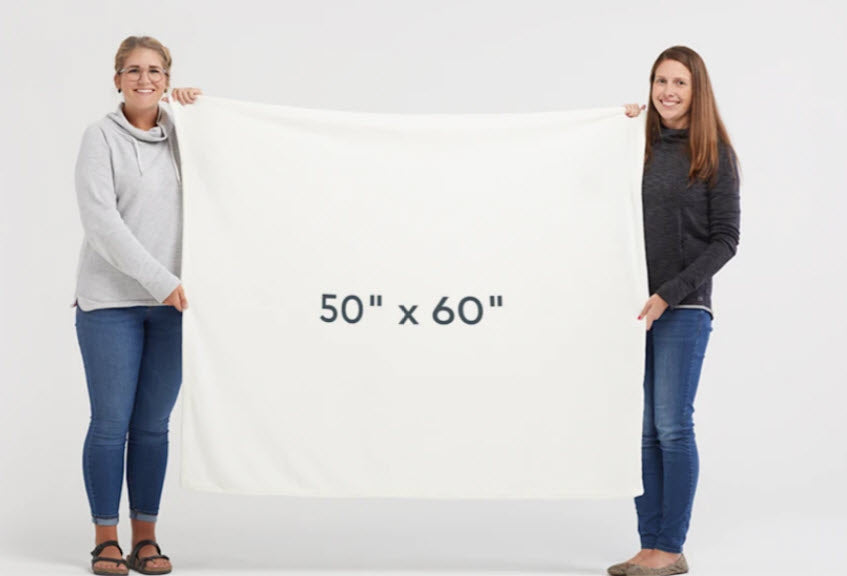 Fleece Blanket Size Photo