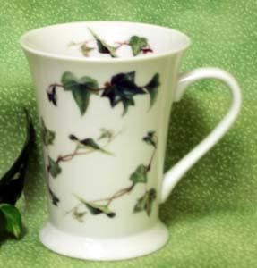 Set of 2 Floral Latte Mugs - Ivy-Roses And Teacups