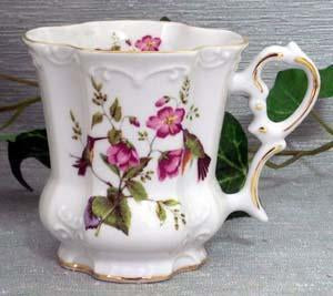 Set of 2 Victorian Tankards Floral Mugs - Hummingbird-Roses And Teacups