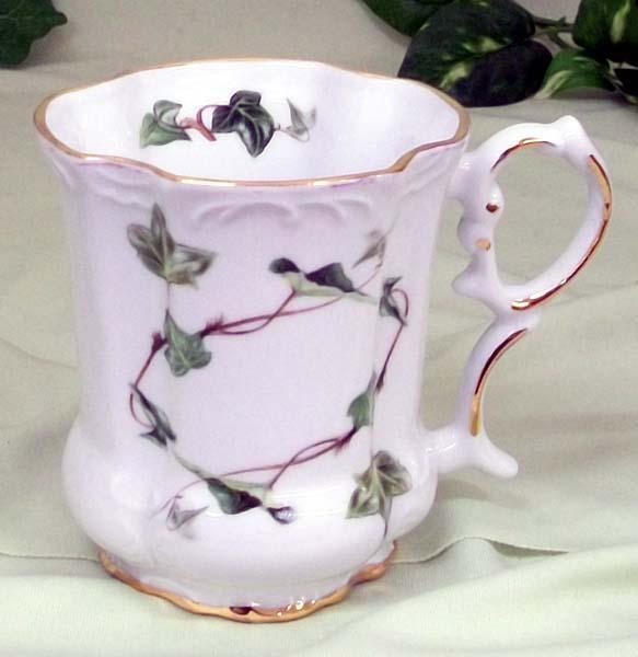 Set of 2 Victorian Tankards Floral Mugs - Ivy-Roses And Teacups
