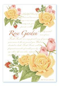 Set of 3 Rose Garden Envelope Sachets