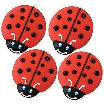 Set of 4 Large Ladybug Cookies Individually Wrapped