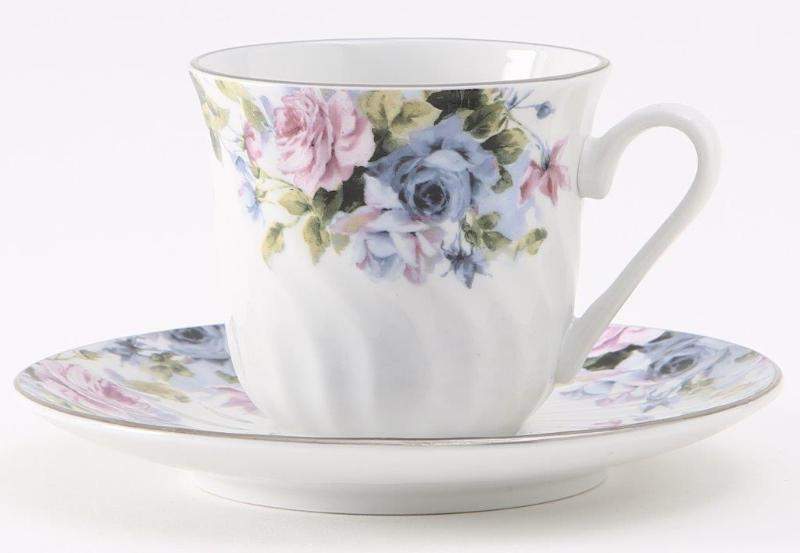 Set of 6 Millicent Bulk Fine Porcelain Teacups and Saucers Cheap price; elegant appearance!-Roses And Teacups