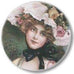 Set of 6 Victorian Lady Magnet Favors-Roses And Teacups