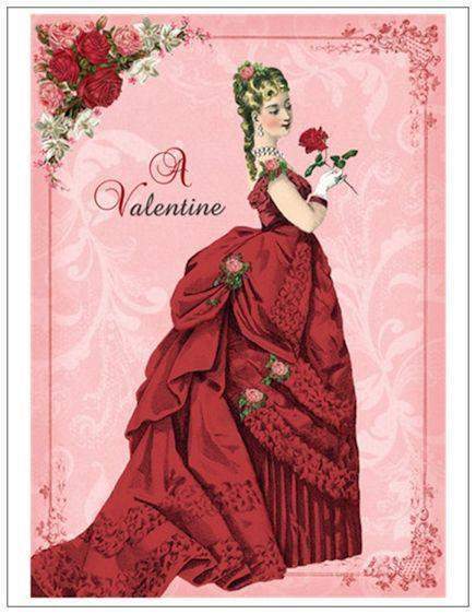 Set of 8 Victorian Valentine's Day Post Cards