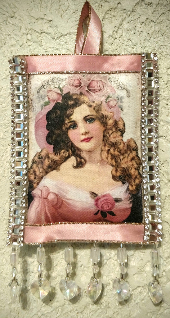 She's A Lady Lavender Ornament Sachet-Roses And Teacups
