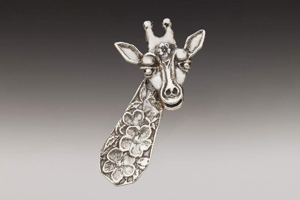 Silver Spoon Brooches - Giraffe - Only 1 Left!