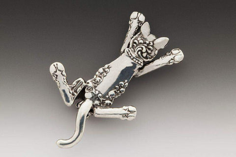 Silver Spoon Brooches - Kitten Cat - Only 1 Left